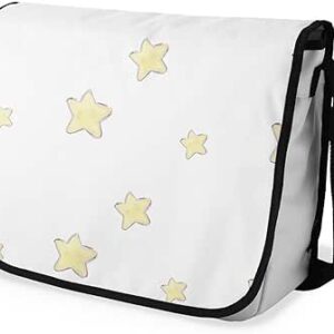 بوناميزون شنطة ماسنجر مدرسية مطبوعة رقميا للطلاب، شنطة كروس بودي وشنطة ساعي، شنطة كتف للمدرسة، العودة الى المدرسة، المقاس: 29 × 36 سم، ألوان متعددة