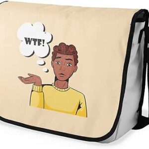 بوناميزون شنطة ماسنجر مدرسية مطبوعة رقميا للطلاب، شنطة كروس بودي وشنطة ساعي، شنطة كتف للمدرسة، العودة الى المدرسة، المقاس: 29 × 36 سم، ألوان متعددة