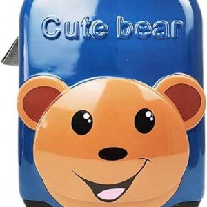 شنطة سفر للاطفال من ري - فليكشن مقاس 44 سم 17 انش ذكية مع 4 عجلات دوارة مناسبة للحمل في السفر والمدرسة دب بولي كربونات PC