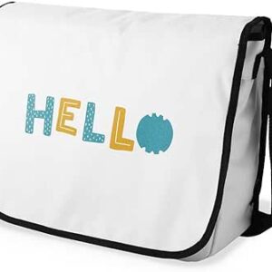 بوناميزون شنطة ماسنجر مدرسية مطبوعة رقميا للطلاب، شنطة كروس بودي وشنطة ساعي، شنطة كتف للمدرسة، العودة الى المدرسة، المقاس: 29 × 36 سم