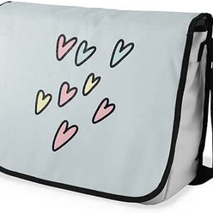 بوناميزون شنطة ماسنجر مدرسية مطبوعة رقميا للطلاب، شنطة كروس بودي وشنطة ساعي، شنطة كتف للمدرسة، العودة الى المدرسة، المقاس: 29 × 36 سم، ألوان متعددة