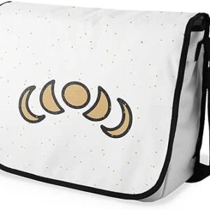 بوناميزون شنطة ماسنجر مدرسية مطبوعة رقميا للطلاب، شنطة كروس بودي وشنطة ساعي، شنطة كتف للمدرسة، العودة الى المدرسة، المقاس: 29 × 36 سم، ألوان متعددة