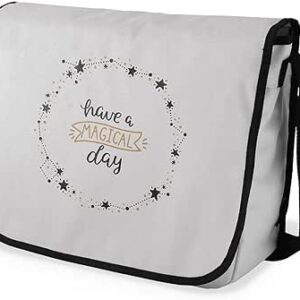 بوناميزون شنطة ماسنجر مدرسية مطبوعة رقميا للطلاب، شنطة كروس بودي وشنطة ساعي، شنطة كتف للمدرسة، العودة الى المدرسة، المقاس: 29 × 36 سم، ألوان متعددة