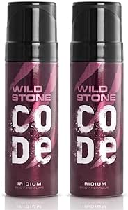 عطر الجسم ايريديوم للرجال من وايلد ستون كود (عبوة من قطعتين، 120 مل لكل منهما)