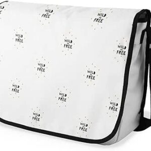 بوناميزون شنطة ماسنجر مدرسية مطبوعة رقميا للطلاب، شنطة كروس بودي وشنطة ساعي، شنطة كتف للمدرسة، العودة الى المدرسة، المقاس: 29 × 36 سم