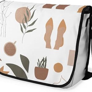 بوناميزون شنطة ماسنجر مدرسية مطبوعة رقميا للطلاب، شنطة كروس بودي وشنطة ساعي، شنطة كتف للمدرسة، العودة الى المدرسة، المقاس: 29 × 36 سم، ألوان متعددة