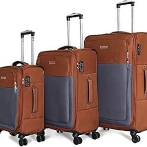 جيوردانو مجموعة حقائب سفر مكونة من 3 قطع للجنسين مزودة بعجلات دوارة مزدوجة وملمس ناعم داخلي من جيوردانو