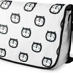 بوناميزون شنطة ماسنجر مدرسية مطبوعة رقميا للطلاب، شنطة كروس بودي وشنطة ساعي، شنطة كتف للمدرسة، العودة الى المدرسة، المقاس: 29 × 36 سم، ألوان متعددة