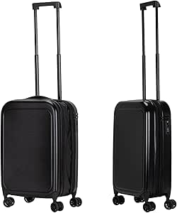 سانث هوم شنطة سفر قابلة للطي | مقصورة صلبة للسفر الجوي صغيرة مقاومة للماء مع قفل تي اس ايه وعجلات دوارة اسود غير لامع بولي كربونات PC