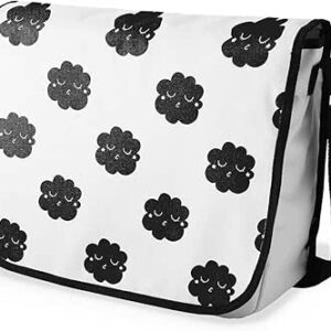 بوناميزون شنطة ماسنجر مدرسية مطبوعة رقميا للطلاب، شنطة كروس بودي وشنطة ساعي، شنطة كتف للمدرسة، العودة الى المدرسة، المقاس: 29 × 36 سم