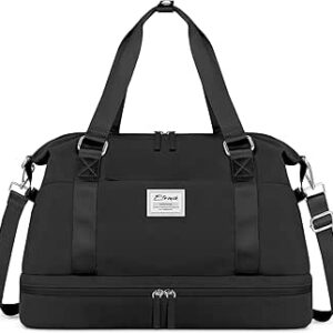 ايترونيك شنط عطلة نهاية الاسبوع للنساء، شنطة صالة الالعاب الرياضية مع جيب للاحذية
