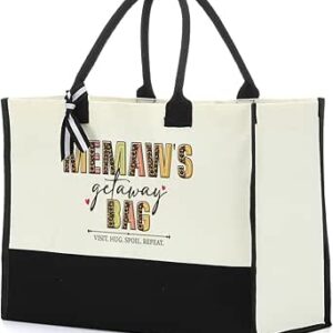 شنطة يد كبيرة توت من القماش للنساء من نيستوميسو، شنطة شاطئ قماشية للسفر والتسوق وعيد الام