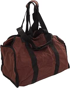 شنطة حمل الحطب من يو زد جي جي جي، مقبض مريح قابل للارتداء يمنع تشوه الحطب من القماش شديد التحمل للشواء والتخييم