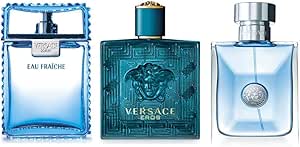 طقم هدية للرجال مكون من 3 عبوات صغيرة الحجم من فيرساتشي