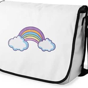 بوناميزون شنطة ماسنجر مدرسية مطبوعة رقميا للطلاب، شنطة كروس بودي وشنطة ساعي، شنطة كتف للمدرسة، العودة الى المدرسة، المقاس: 29 × 36 سم، ألوان متعددة