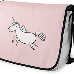 بوناميزون شنطة ماسنجر مدرسية مطبوعة رقميا للطلاب، شنطة كروس بودي وشنطة ساعي، شنطة كتف للمدرسة، العودة الى المدرسة، المقاس: 29 × 36 سم، ألوان متعددة