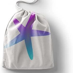 بوناميزون شنطة منتجات قطنية مطبوعة مع رباط، شنطة بقالة قابلة لاعادة الاستخدام، اكياس صديقة للبيئة وقابلة للتحلل البيولوجي، شنطة سفر، شنط تسوق، صديقة للبيئة، قابلة للطي، المقاس: 20×30 سم