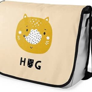 بوناميزون شنطة ماسنجر مدرسية مطبوعة رقميا للطلاب، شنطة كروس بودي وشنطة ساعي، شنطة كتف للمدرسة، العودة الى المدرسة، المقاس: 29 × 36 سم، ألوان متعددة