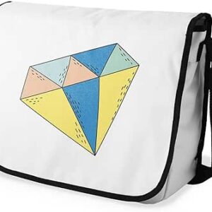 بوناميزون شنطة ماسنجر مدرسية مطبوعة رقميا للطلاب، شنطة كروس بودي وشنطة ساعي، شنطة كتف للمدرسة، العودة الى المدرسة، المقاس: 29 × 36 سم، ألوان متعددة