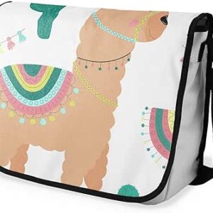 بوناميزون شنطة ماسنجر مدرسية مطبوعة رقميا للطلاب، شنطة كروس بودي وشنطة ساعي، شنطة كتف للمدرسة، العودة الى المدرسة، المقاس: 29 × 36 سم