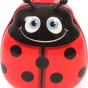 عربة اطفال باونسي 395-10 من باير شيك 2000 مع شنطة سفر للاطفال بتصميم الدعسوقة ثلاثية الابعاد، 20 لتر، احمر، 40 سم، بوليستر