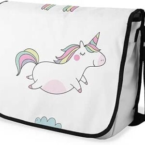 بوناميزون شنطة ماسنجر مدرسية مطبوعة رقميا للطلاب، شنطة كروس بودي وشنطة ساعي، شنطة كتف للمدرسة، العودة الى المدرسة، المقاس: 29 × 36 سم