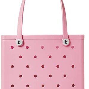 شنطة يد صغيرة مقاومة للماء وقابلة للغسل للشاطئ والقارب وحمام السباحة والعمل والمدرسة والرياضة مقاس 15 × 13 × 5.25 - شنطة توت لطيفة وخفيفة الوزن من بوج باج