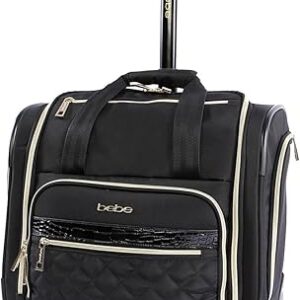 حقيبة حمل حريمي من BEBE مطبوع عليها Leena-Wheeled Under The Seat بيبي البوليستر