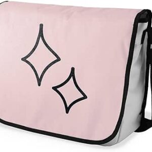 بوناميزون شنطة ماسنجر مدرسية مطبوعة رقميا للطلاب، شنطة كروس بودي وشنطة ساعي، شنطة كتف للمدرسة، العودة الى المدرسة، المقاس: 29 × 36 سم، ألوان متعددة