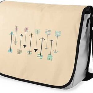 بوناميزون شنطة ماسنجر مدرسية مطبوعة رقميا للطلاب، شنطة كروس بودي وشنطة ساعي، شنطة كتف للمدرسة، العودة الى المدرسة، المقاس: 29 × 36 سم، ألوان متعددة