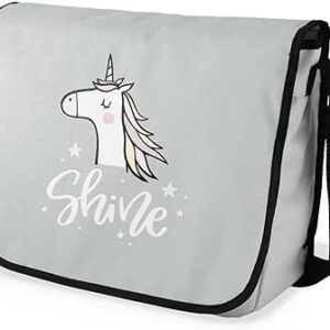 بوناميزون شنطة ماسنجر مدرسية مطبوعة رقميا للطلاب، شنطة كروس بودي وشنطة ساعي، شنطة كتف للمدرسة، العودة الى المدرسة، المقاس: 29 × 36 سم، ألوان متعددة