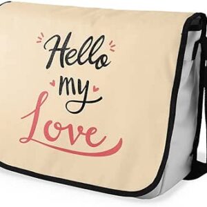 بوناميزون شنطة ماسنجر مدرسية مطبوعة رقميا للطلاب، شنطة كروس بودي وشنطة ساعي، شنطة كتف للمدرسة، العودة الى المدرسة، المقاس: 29 × 36 سم، ألوان متعددة