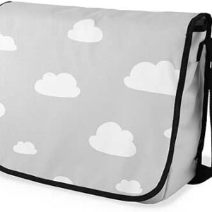 بوناميزون شنطة ماسنجر مدرسية مطبوعة رقميا للطلاب، شنطة كروس بودي وشنطة ساعي، شنطة كتف للمدرسة، العودة الى المدرسة، المقاس: 29 × 36 سم، ألوان متعددة