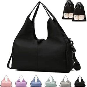 شنطة يوجا لصالة الالعاب الرياضية للنساء سفر رياضية من القماش الخشن مقاومة للماء طوال الليل جي ال اتش ام