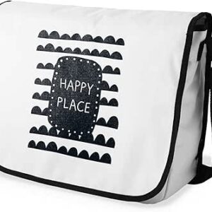 بوناميزون شنطة ماسنجر مدرسية مطبوعة رقميا للطلاب، شنطة كروس بودي وشنطة ساعي، شنطة كتف للمدرسة، العودة الى المدرسة، المقاس: 29 × 36 سم، ألوان متعددة