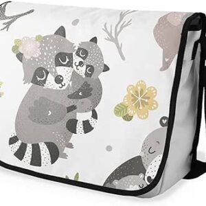 بوناميزون شنطة ماسنجر مدرسية مطبوعة رقميا للطلاب، شنطة كروس بودي وشنطة ساعي، شنطة كتف للمدرسة، العودة الى المدرسة، المقاس: 29 × 36 سم