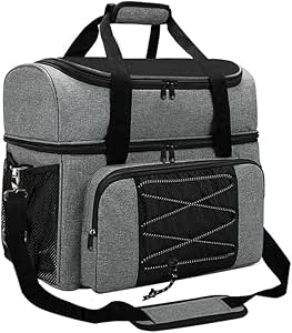 شنطة بولينج محمولة لكرتين مع حامل كرة مبطن للكرة المزدوجة وزوج من احذية البولينج للرجال حتى 16-SOMK