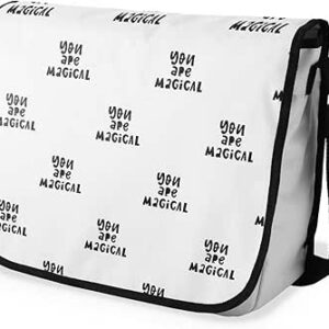 بوناميزون شنطة ماسنجر مدرسية مطبوعة رقميا للطلاب، شنطة كروس بودي وشنطة ساعي، شنطة كتف للمدرسة، العودة الى المدرسة، المقاس: 29 × 36 سم، ألوان متعددة