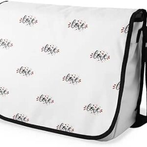 بوناميزون شنطة ماسنجر مدرسية مطبوعة رقميا للطلاب، شنطة كروس بودي وشنطة ساعي، شنطة كتف للمدرسة، العودة الى المدرسة، المقاس: 29 × 36 سم، ألوان متعددة