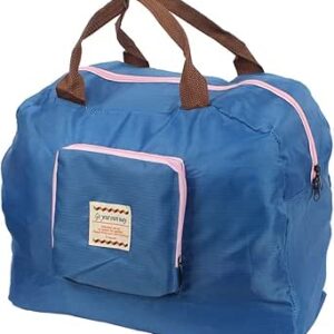 حقيبة كتف قابلة للطي مقاومة للماء لتخزين التسوق من كيو تي كيو جويتم، لون ازرق (الموديل: 789 bf9 026 dd0 4fe)