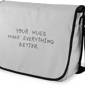 بوناميزون شنطة ماسنجر مدرسية مطبوعة رقميا للطلاب، شنطة كروس بودي وشنطة ساعي، شنطة كتف للمدرسة، العودة الى المدرسة، المقاس: 29 × 36 سم، ألوان متعددة