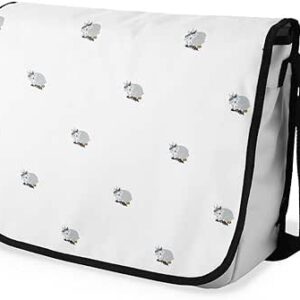 بوناميزون شنطة ماسنجر مدرسية مطبوعة رقميا للطلاب، شنطة كروس بودي وشنطة ساعي، شنطة كتف للمدرسة، العودة الى المدرسة، المقاس: 29 × 36 سم، ألوان متعددة