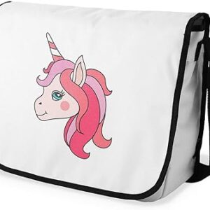 بوناميزون شنطة ماسنجر مدرسية مطبوعة رقميا للطلاب، شنطة كروس بودي وشنطة ساعي، شنطة كتف للمدرسة، العودة الى المدرسة، المقاس: 29 × 36 سم، ألوان متعددة