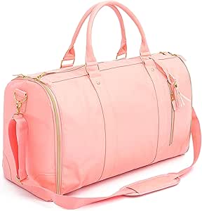 حقيبة ملابس محمولة من القماش الخشن حقيبة ملابس معلقة حقيبة سفر حقيبة سفر مع حزام كتف للسفر للرجال والنساء