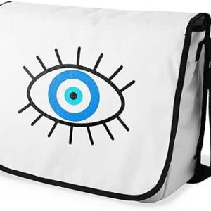 بوناميزون شنطة ماسنجر مدرسية مطبوعة رقميا للطلاب، شنطة كروس بودي وشنطة ساعي، شنطة كتف للمدرسة، العودة الى المدرسة، المقاس: 29 × 36 سم