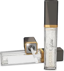 ميرابيلا ملمع شفاه جلو ليد لايت اب مع مراة وزر ضغط - لامع شفاف، غير لزج، لمسة نهائية مرطبة