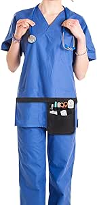 حزام تنظيم الرضاعة من دي إتش كسيزم، حقيبة متعددة الجيوب للمقصات واللوازم الأخرى، أسود