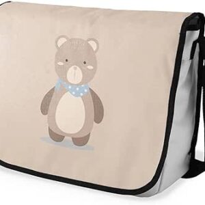 بوناميزون شنطة ماسنجر مدرسية مطبوعة رقميا للطلاب، شنطة كروس بودي وشنطة ساعي، شنطة كتف للمدرسة، العودة الى المدرسة، المقاس: 29 × 36 سم، ألوان متعددة