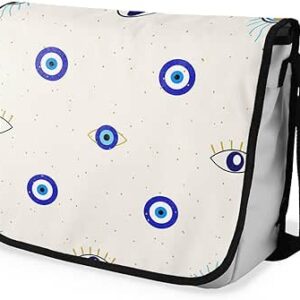 بوناميزون شنطة ماسنجر مدرسية مطبوعة رقميا للطلاب، شنطة كروس بودي وشنطة ساعي، شنطة كتف للمدرسة، العودة الى المدرسة، المقاس: 29 × 36 سم، ألوان متعددة