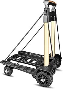 كول بيبي عربة سفر صغيرة قابلة للطي من الالومنيوم بعجلات صامتة مناسبة لكبار السن والسفر والتسوق